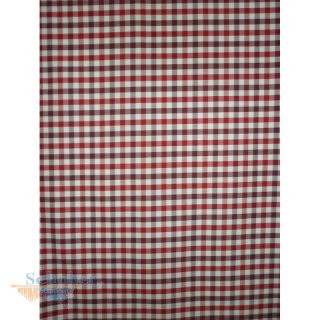 Deko Stoff Gardine Vorhang Landhaus Karo weiß rot...