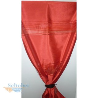 Deko Stoff Gardine Vorhang Organza Satin Streifen...