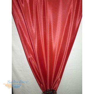 Deko Stoff Gardine Vorhang Voile rot uni transparent,...