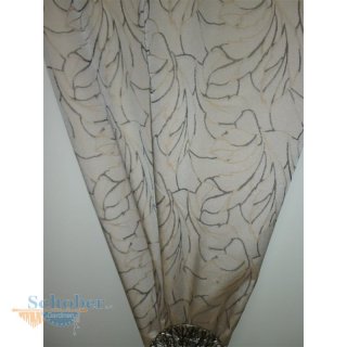 Deko-Stoff Vorhang Gardine Ranke grau beige braun...