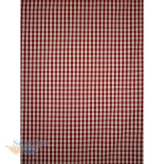 Deko Stoff Vorhang Landhaus Karo creme rot blickdicht,...