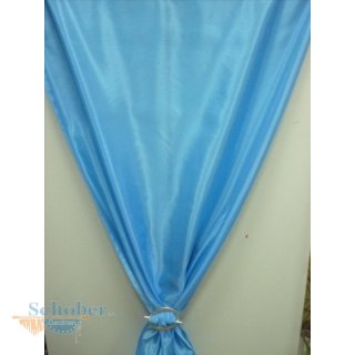 Deko Stoff Gardine Vorhang einfarbig blau transparent...