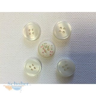Knöpfe Knopf Blusenknopf Hemdknopf d=15 mm weiß perlmutt,...