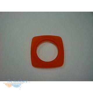 Ösen, Stoffösen für Ösenschal, eckig 40 mm orange, 10er-Pack