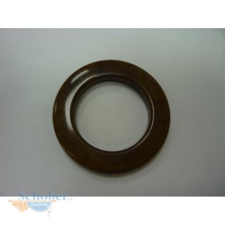 Ösen, Stoffösen für Ösenschal, rund 40 mm braun...