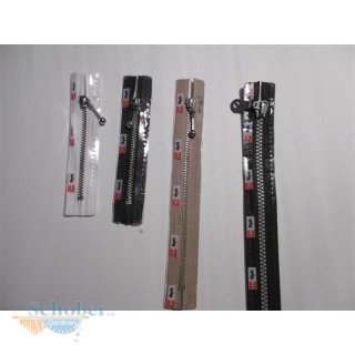 OPTI Marken-Reißverschluss 8827 Metall 10 - 20 cm mit Bommel