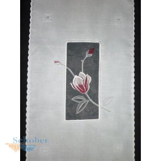 Schiebeelement FlächePannaux natur weiß rot Blumen br 40...