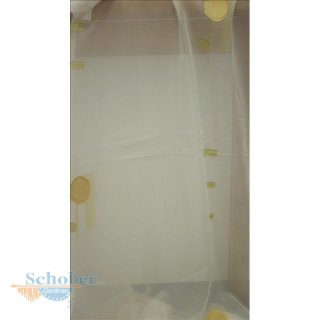 Stores Gardine Stoff Vorhang Blume grün gelb transparent,...