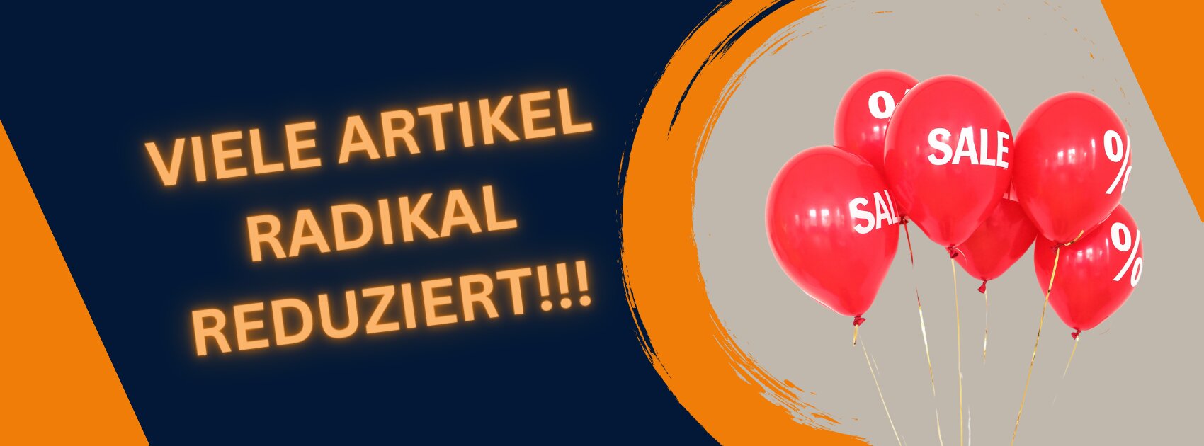 Viele Artikel radikal reduziert