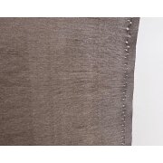 Dekostoff Gardine Vorhang Voile schlamm uni blickdicht, Reststück 7,5 m