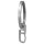 Ringe mit Faltenhaken (10 St&uuml;ck) edelstahloptik f&uuml;r Carrera Innenlauf 19 mm