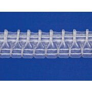 Smokband Gardinenband Faltenband breit transparent,...