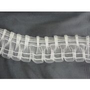 Smokband Gardinenband Faltenband breit transparent,...