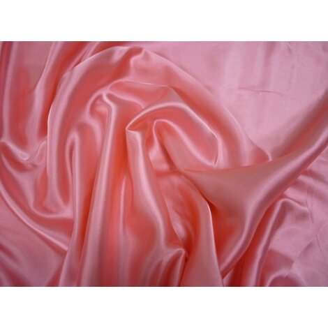 Faschingsstoff Deko Stoff Bastelstoff Seidenimitat einfarbig rosa, Meterware