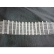 Stiftband Bleistiftband Faltenband breit transparent, Meterware