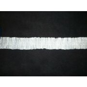 Gardinenband Faltenband Kr&auml;uselband Velour Falten variabel 30 mm wei&szlig;, Meterware