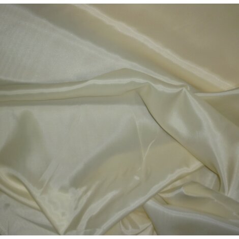 Stoff Futterstoff Polyacetat Bastelstoff einfarbig natur eierschalen Meterware