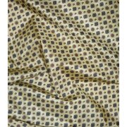 Stoff Futterstoff Polyacetat Bastelstoff gemustert beige, Reststück 3 m