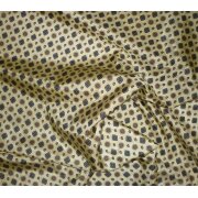 Stoff Futterstoff Polyacetat Bastelstoff gemustert beige, Reststück 3 m
