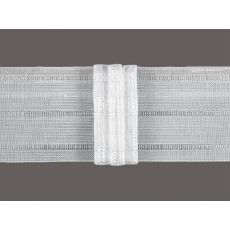 Gardinenband Faltenband 3 Falten 75 mm 1:2,5 transparent,...