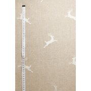 Landhaus Gardine Vorhang Dekoschal springender Hirsch...