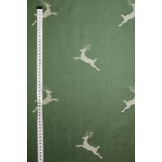 Landhaus Gardine Vorhang Dekoschal springender Hirsch...