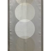 Fl&auml;chenvorhang Schiebegardine Fl&auml;che Kreise schlamm natur beige wei&szlig; transp, Meterware