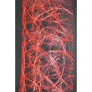 Gitter Fläche Vorhang Stoff Panellino rot...