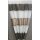 Deko Stoff Gardine Vorhang Streifen beige braun wei&szlig; teiltransparent Meterware