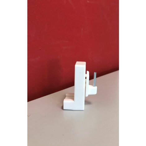 Klemmträger für Scheibenstangen und Vitragenstange weiß