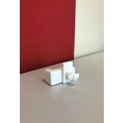 Klemmtr&auml;ger f&uuml;r Scheibenstangen und Vitragenstange wei&szlig; 2 St&uuml;ck