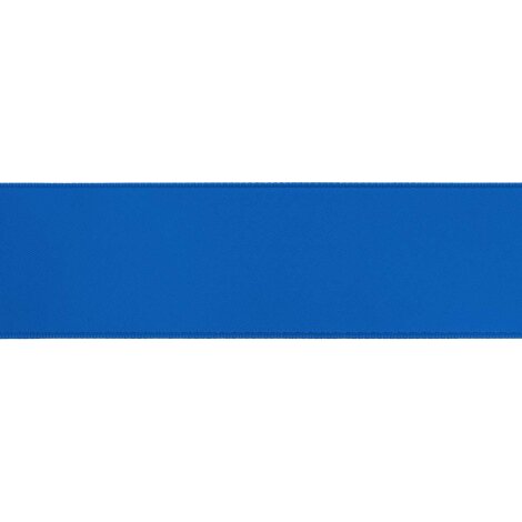 Satinband Dekoband doppelseitig 25 mm Breite Farbe 83 kobaltblau, Restst&uuml;ck 13 m