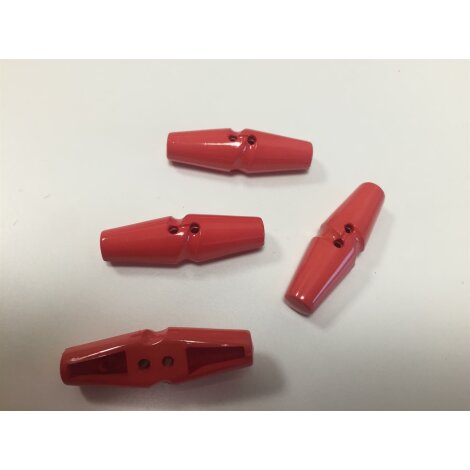 Kn&ouml;pfe Knopf Jackenknopf Mantelkn&ouml;pfe 40 x 12 mm orange, 8 St&uuml;ck