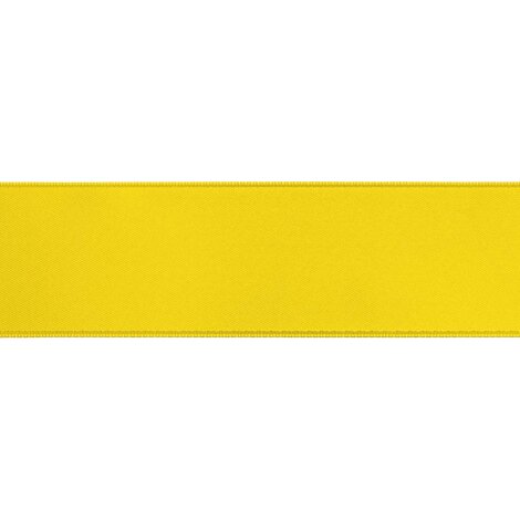 Satinband Dekoband doppelseitig Farbe 32 goldgelb Breite nach Wahl, 5 Meter