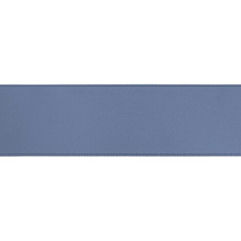 Satinband Dekoband doppelseitig Farbe 574 rauchblau Breite nach Wahl, 5 Meter