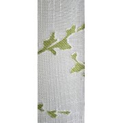 Gardine Deko Stoff Vorhang Ranke grün weiß transp., Coupon