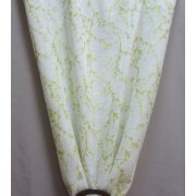 Gardine Deko Stoff Vorhang Ranke grün weiß transp., Coupon