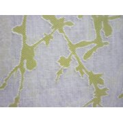 Gardine Deko Stoff Vorhang Ranke grün weiß transp., Coupon