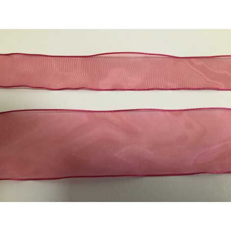 Organdyband Organzaband Chiffonband Hochzeit weinrot, 2,50 Meter