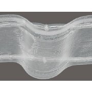 Kombiband f&uuml;r Gardinen Wellenband Stangendurchschub 100 mm transparent
