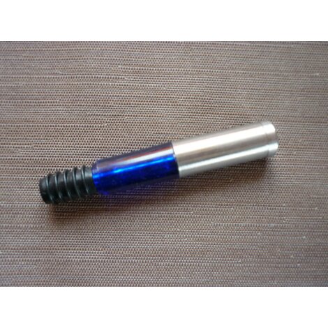Endkopf Linear Zylinder Gardinenstange12 mm edelstahl blau