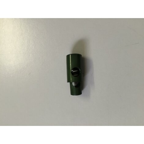Kordelstopper Schnurstopper Kapuze 22 mm gr&uuml;n, per 2 St&uuml;ck
