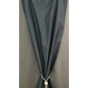 Deko Stoff Gardine Vorhang grau blickdicht, Restst&uuml;ck 7,1 m