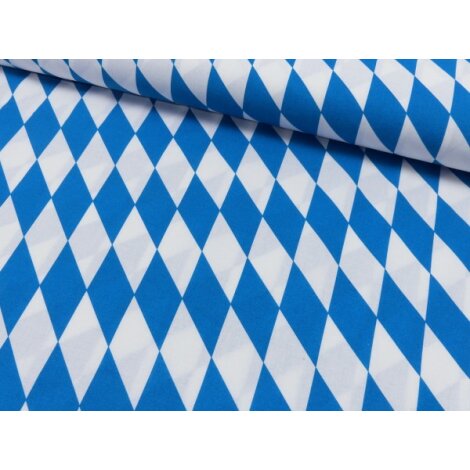 Dekostoff Fahnentuch Bayernraute mittel Bayern blau weiß...