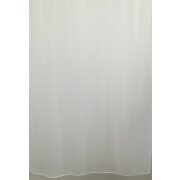 Stores Gardine Stoff Vorhang Streifen wei&szlig;  silber transparent, Restst&uuml;ck 1,9 m
