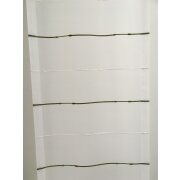 Fl&auml;chenvorhang Gardine Vorhang Streifen wei&szlig; gr&uuml;n silber transparent, St&uuml;ck