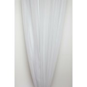 Stores Gardine Stoff Vorhang wei&szlig; Streifen transparent, Meterware