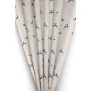 Landhaus Vorhang Dekoschal springender Hirsch beige...