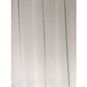 Stores Gardine Streifen rohwei&szlig; creme t&uuml;rkis silber transparent,Restst&uuml;ck 4 m