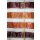 Deko Stoff Gardine Vorhang Streifen orange wei&szlig; weinrot blickdicht, Meterware